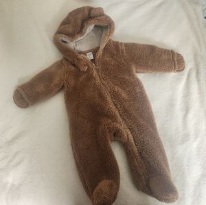 Carter's Brown Fleece Baby Footie